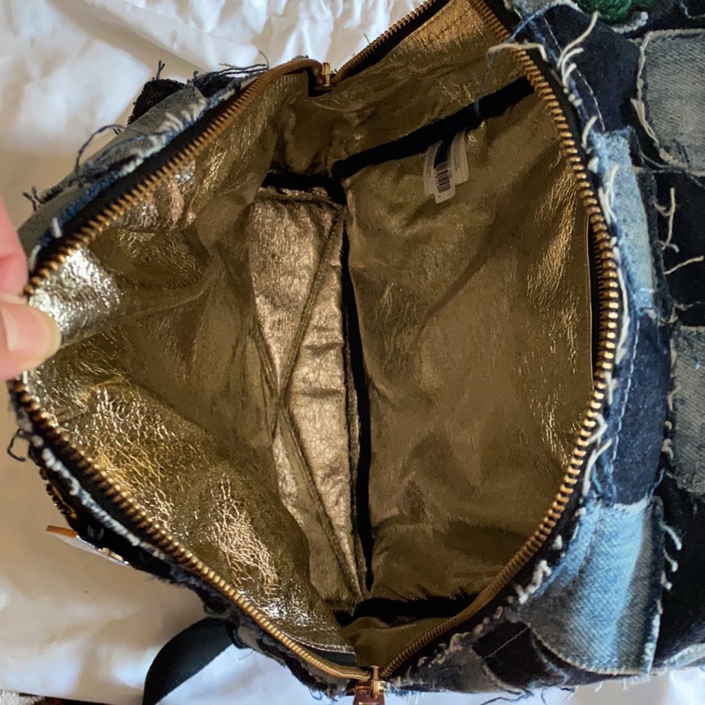 Marc Jacobs Paradise Patch Patchwork Denim Biker … - image 7